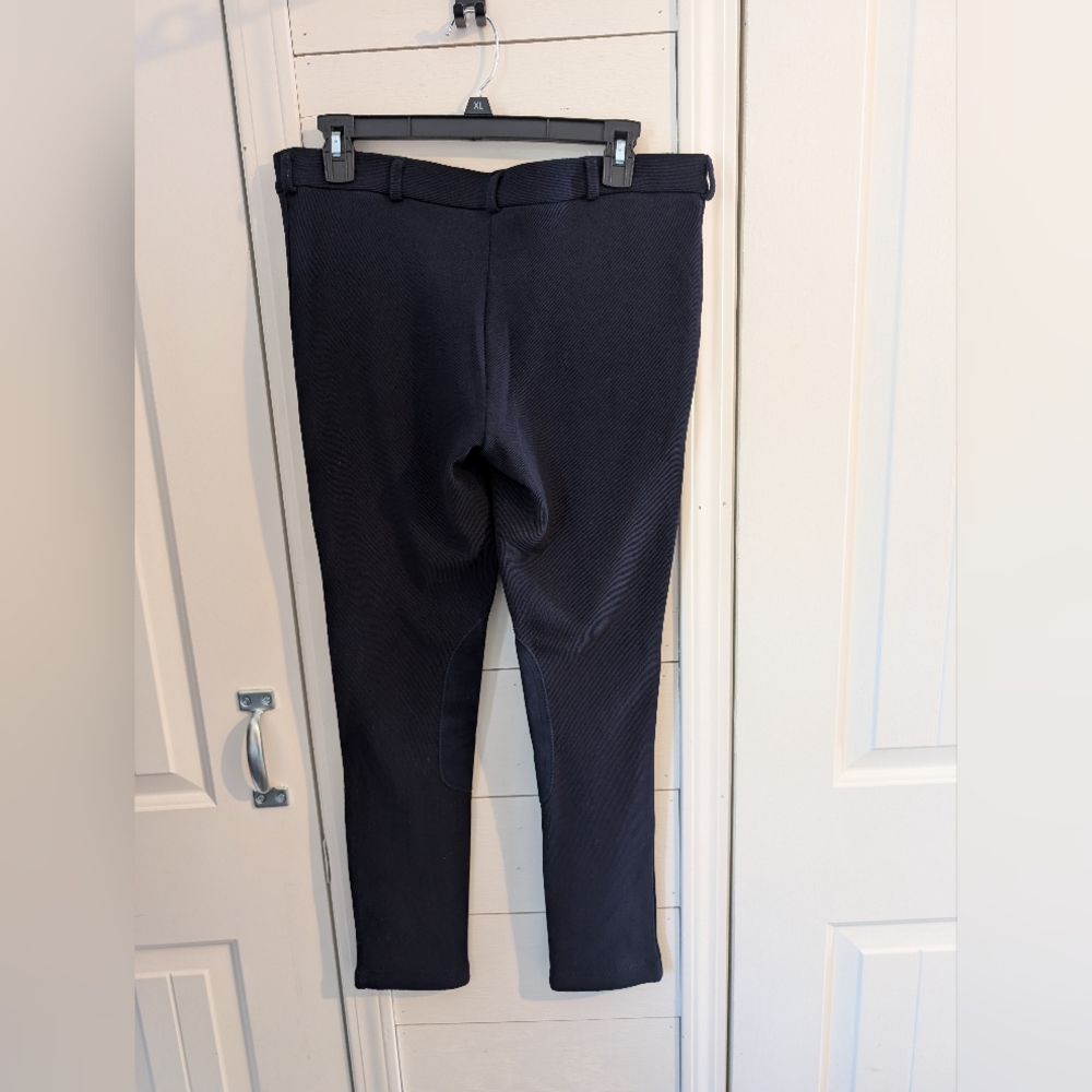Ovation Ribbed Knee Patch Riding Breeches - Picture 2 of 4